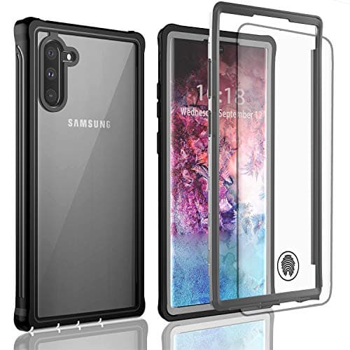 Samsung Galaxy Note 10 Case, OWKEY Clear Full Body Rugged Heavy Duty Protection, Shock Drop Proof Impact Resist Slim Fit Cover with Free Screen Protector for Samsung Galaxy Note 10 6.3″, 2019