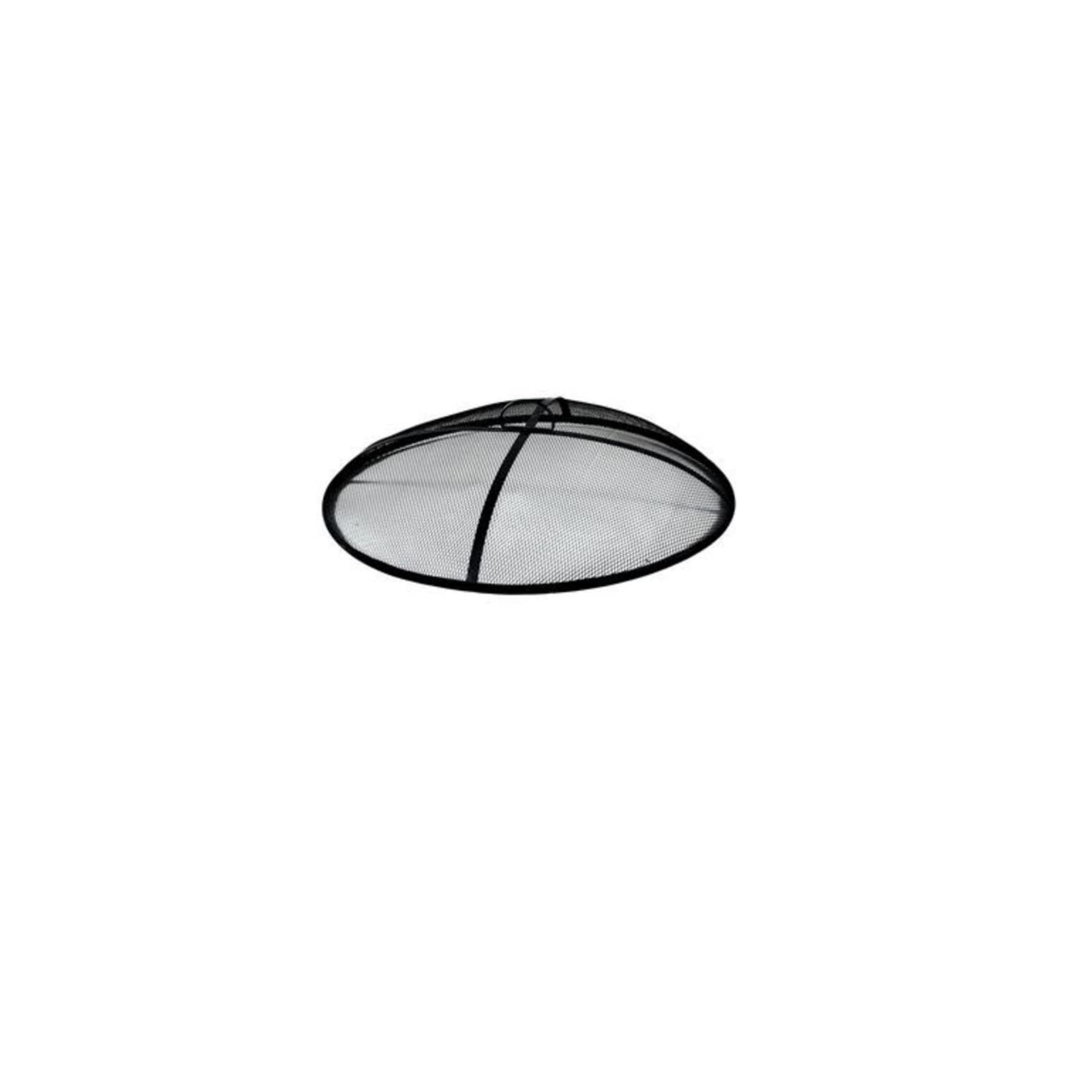 31 Inch Fire Pit Round Heavy Duty Iron Mesh Spark Screen Burner Cover for Outdoor Patio Fireplace - 6.4 Inch Height