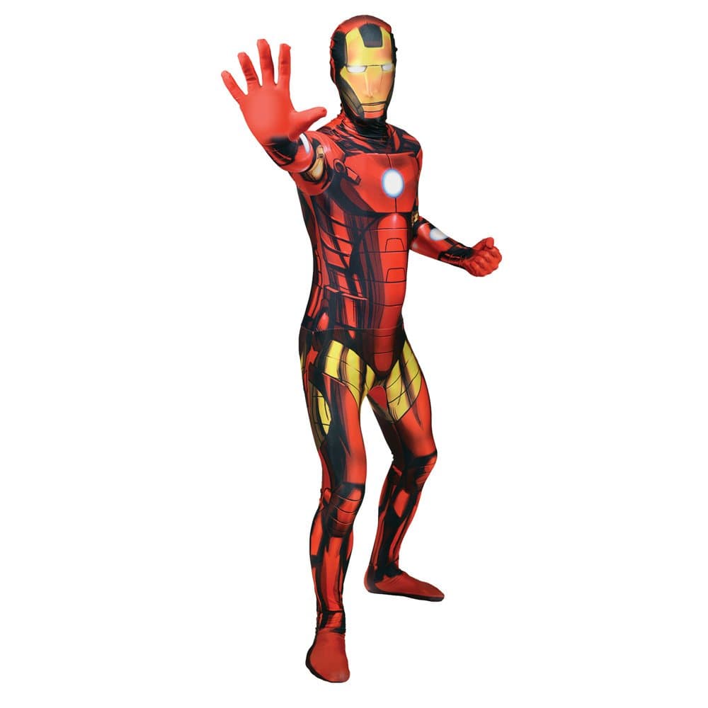 Official Iron Man Basic Morphsuit Fancy Dress Costume