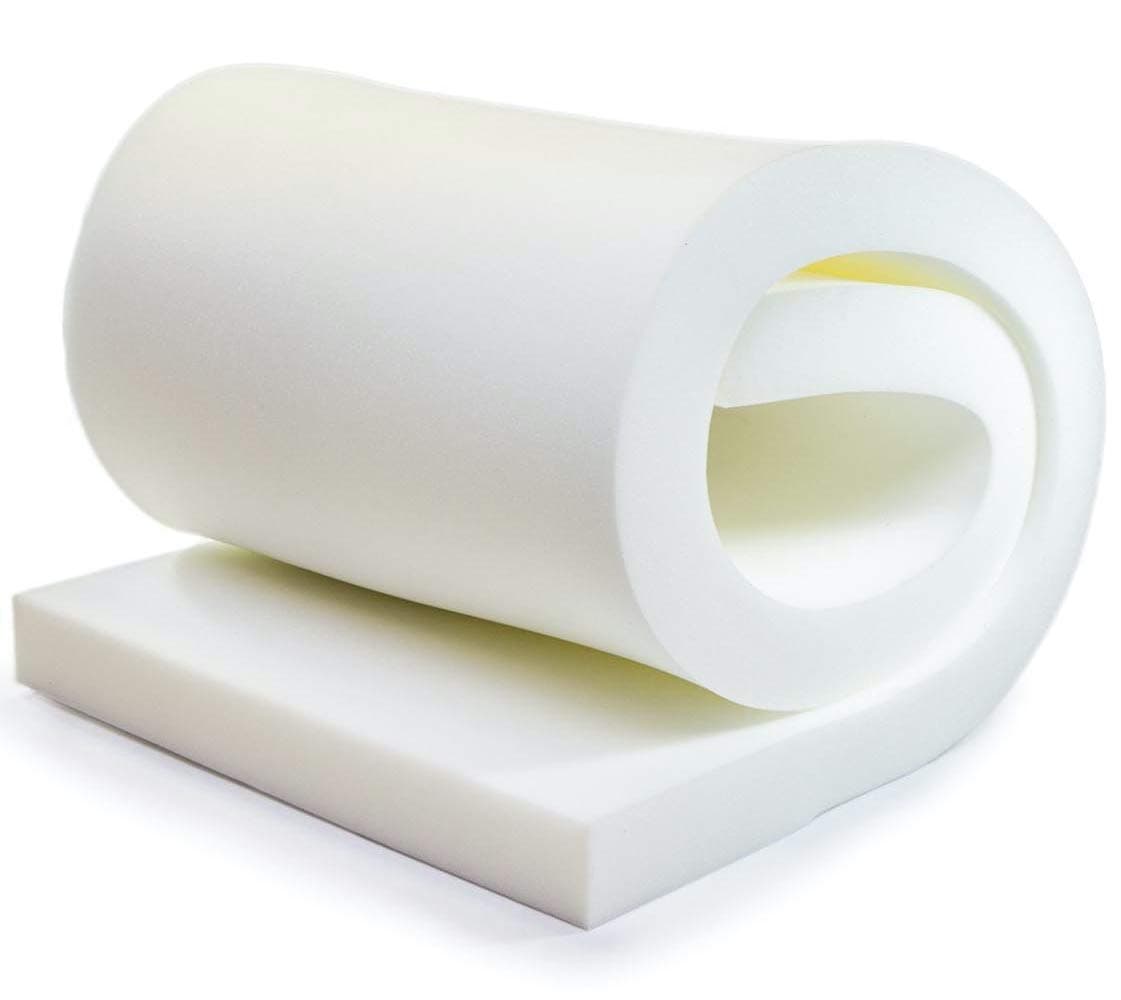 QOMFY 2" Height x 12" Width x 36" Length 1.8 Density 44ILD (Firm) Upholstery Foam Cushion Made in USA