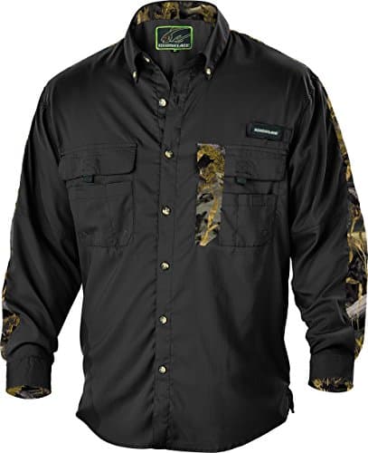 Split Rock Vented Angler Long-Sleeve Shirt Walleye/Black Large