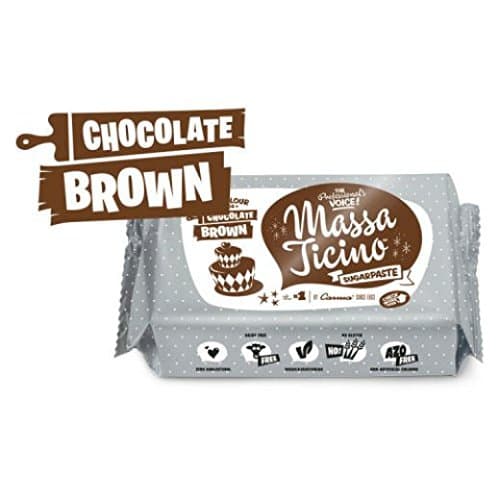 Massa TicinoChocolate Brown Sugarpaste 250g