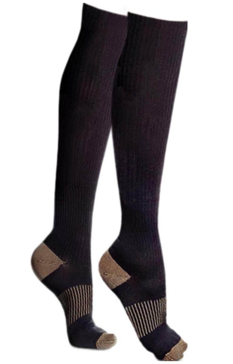 Copper Compression Knee High Recovery Support Socks Top Copper Infused Best Sock