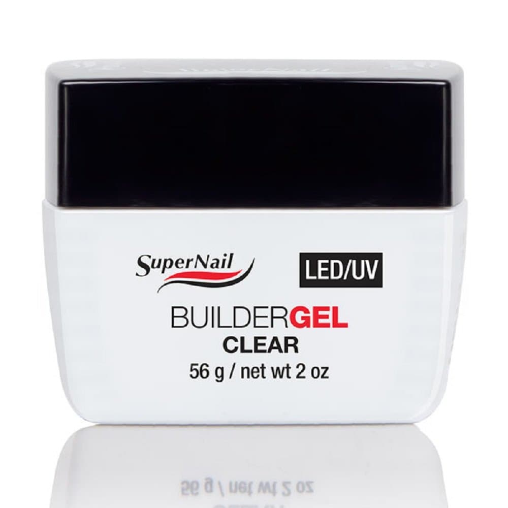 SuperNailLED/UV Builder Clear Gel, 2 Fluid Ounce