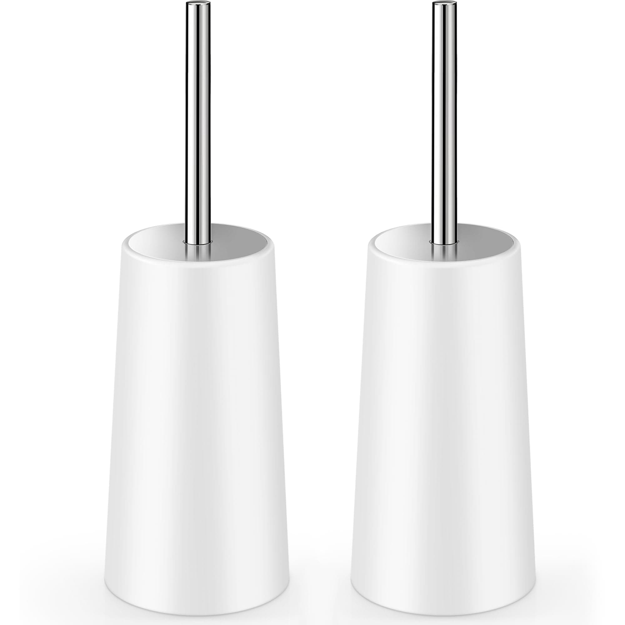 2 Pack White Toilet Brush