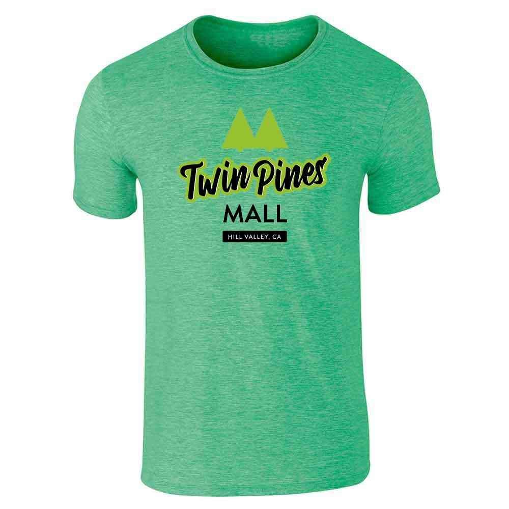 Pop Threads Twin Pines Mall Hill Valley 80s Retro Future Funny Graphic Tee T-Shirt for Men