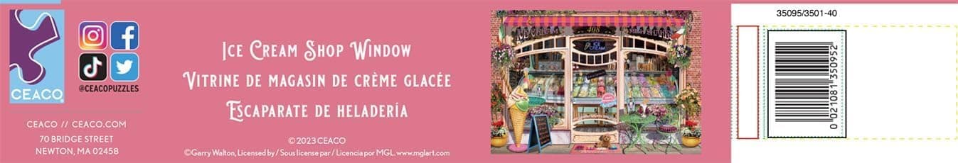 Ice Cream Shop Window - 2000 Piece Jigsaw Puzzle