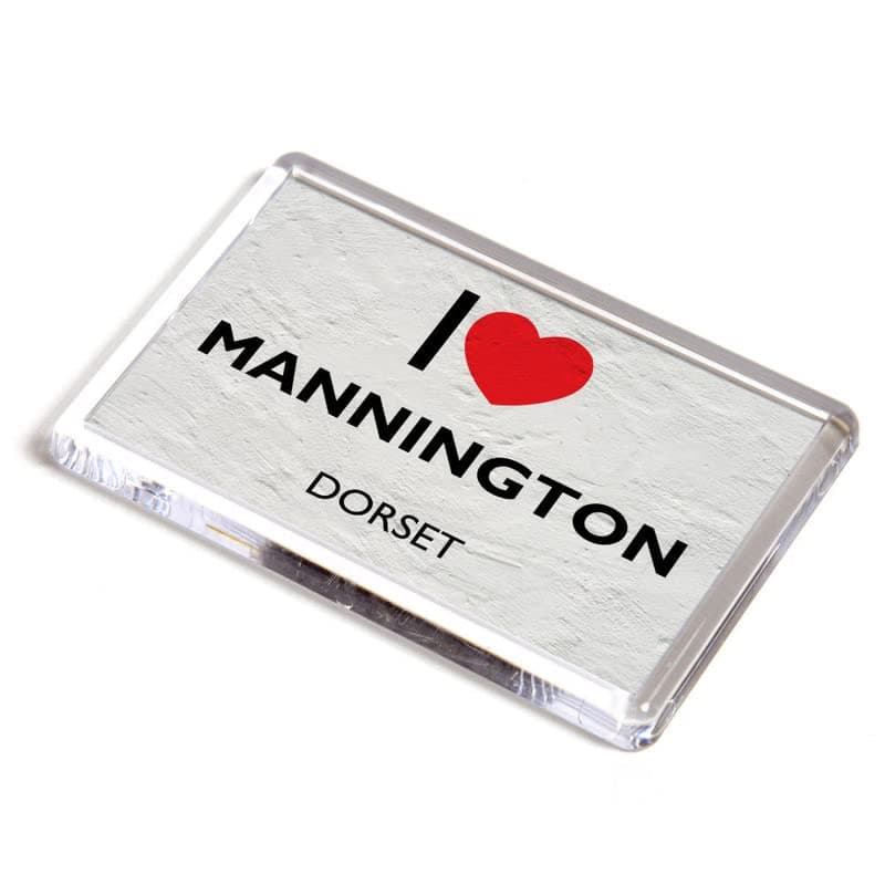FRIDGE MAGNET - I Love Mannington, Dorset