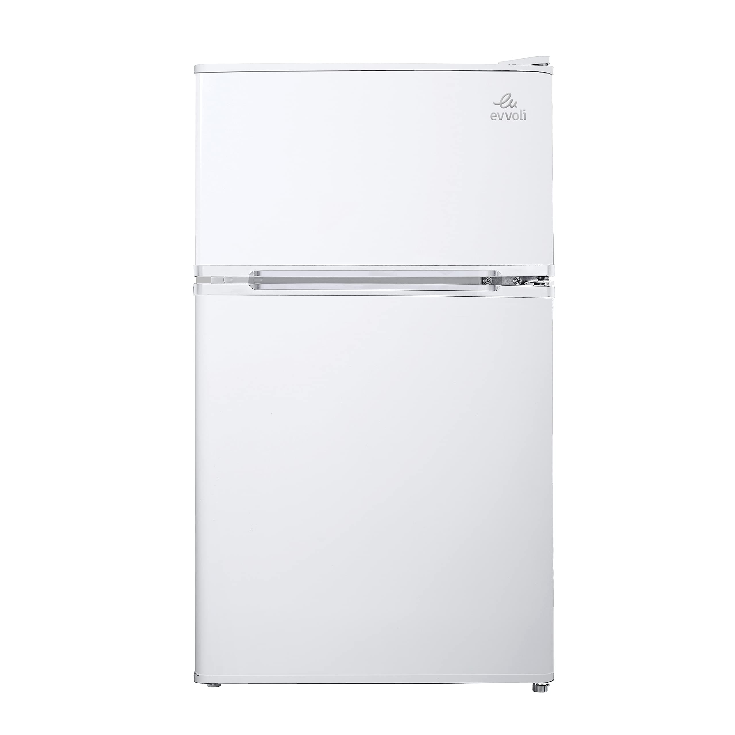 Top Mount Refrigerator, 100 Liters, Adjustable Leg, Interior light, Defrost type, EVRFM-100W