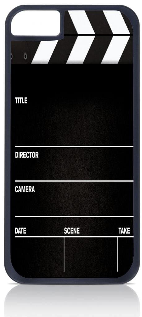 Movie Clapper iPhone 5C Rubber Double Layer Protection Black case - Compatible with iPhone 5 5c