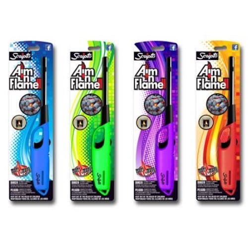 Scripto Aim 'N Flame Multi-Purpose Lighters, 4 Pack