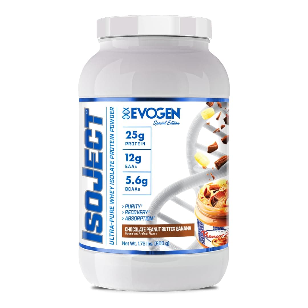 Isoject - Whey Protein Isolate | Ultra-Pure Whey Protein Powder with Ignitor Enzymes, BCAAs, and EAAs | Enhanced Absorption & Recovery | Chocolate Peanut Butter Banana | 25 Servings