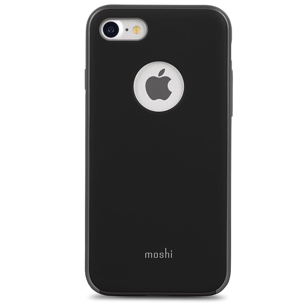 Moshi iGlaze Slim and Lightweight Snap-On Case for iPhone 7/8, Metro Black