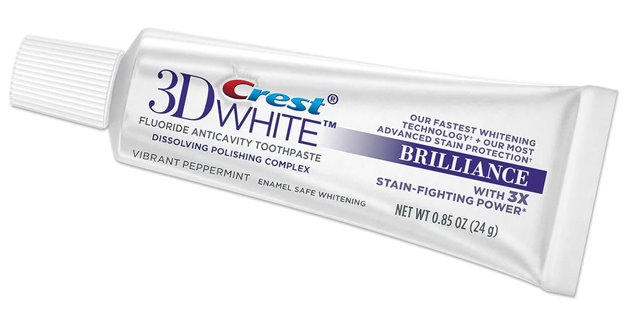 3D White Fluoride Anticavity Toothpaste 0.85 oz (Pack of 2)
