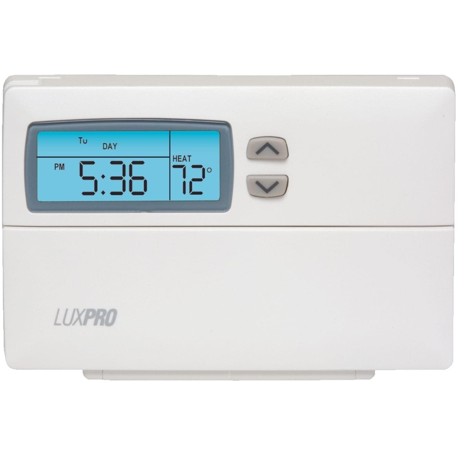 Pro Programmable Thermostat for Home Use; 1 Heat, 1 Cool, Model PSP511LC, 5-2 Day with Backlight