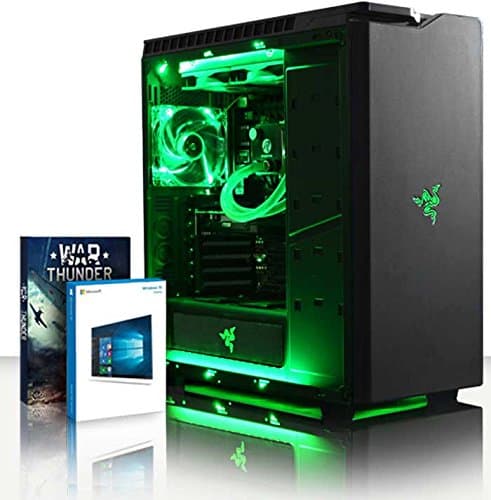 Vibox Rainmaker 78 Gaming PC Computer with 2 Free Games, Windows 10 Pro OS (4.9GHz Intel i7 8-Core Coffee Lake Processor, Nvidia GeForce GTX 1660 Graphics Card, 16GB DDR4 RAM, 240GB SSD, 3TB HDD)