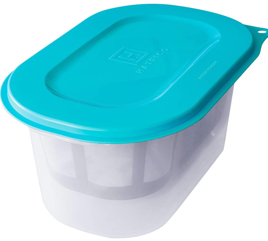 Hatrigo 2 Quart Inner Strainer Capacity Greek Yogurt Maker Stainless Steel Strainer BPA Free Greek Yogurt Strainer (12 x 8 x 6 inches) (Outer Container Holds 4 Quarts)