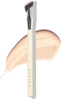 HALEYS Beauty Concealer Makeup Brush for Under Eye & Face Makeup, Precision Flat Brush for Cream, Liquid & Powder Make Up, Seamless Blending, Targets Under Eyes and Blemishes, Vegan & Cruelty Free