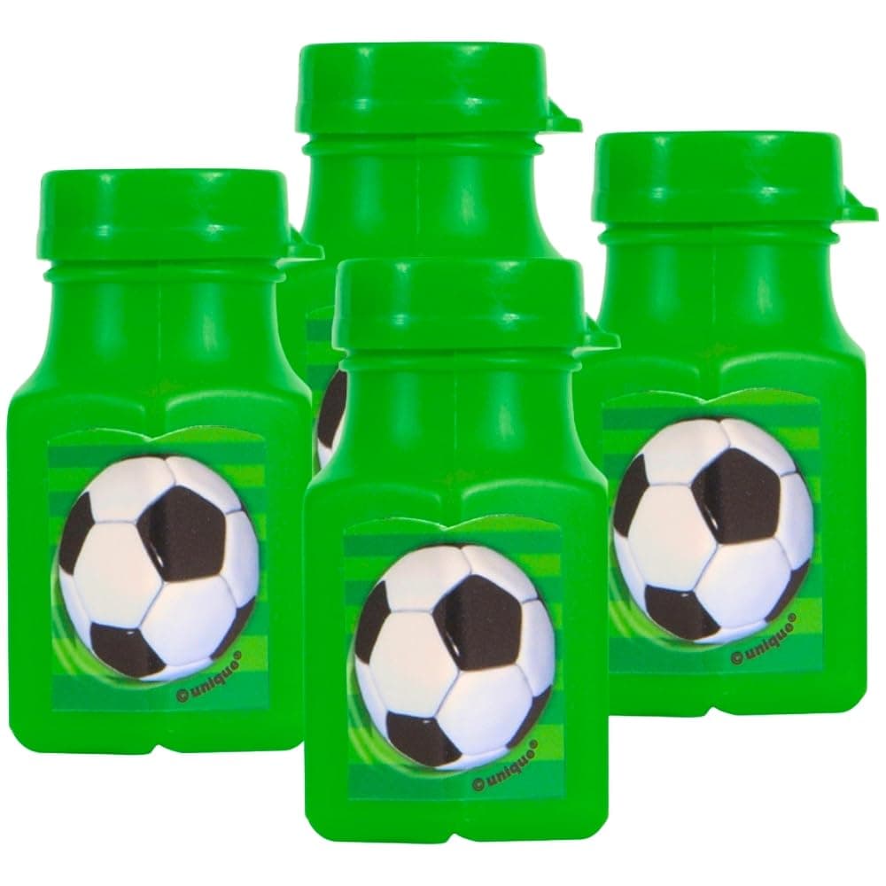 Unique 3d Soccer Mini Bubbles - Pack of 4