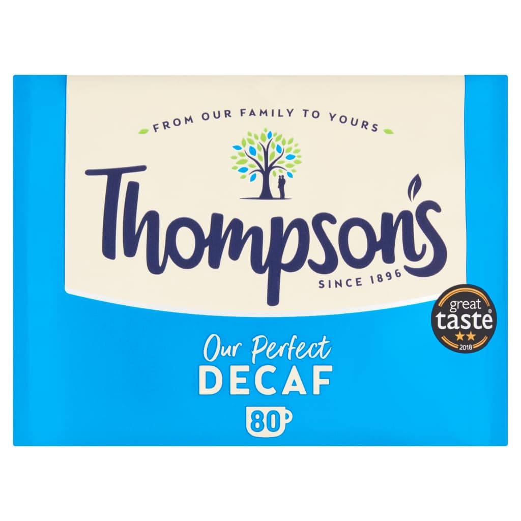 Thompson's Tea Decaf, Pack of 80