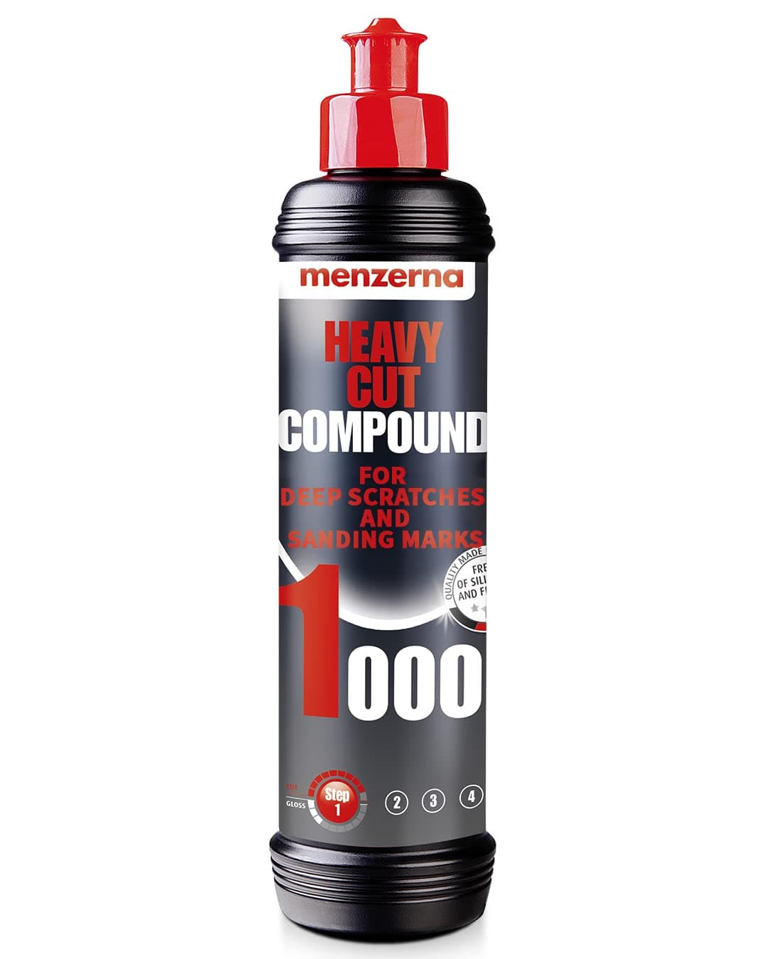 menzerna "Heavy Cut Compound 1000" I Abrasive Polishing Compound for Deep Scratches, Sanding Marks, Swirls & Holograms I Buffing and Polishing Compound for Scratch Repair I Silicone Free I 250 ml