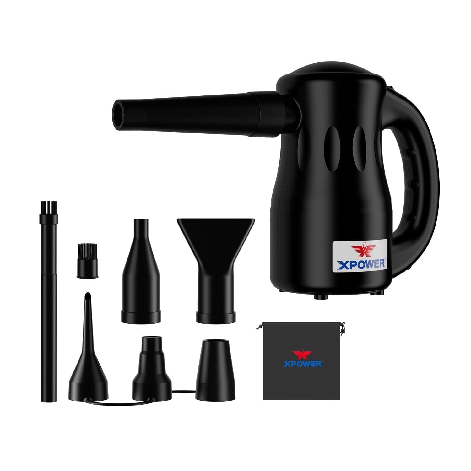 – XPOWER Multi Electric Computer Duster Dryer Air Pump Air Spray Blower Vacuums for Cleaning Dust PC, Laptop,Electronics (BLACK, A-2)