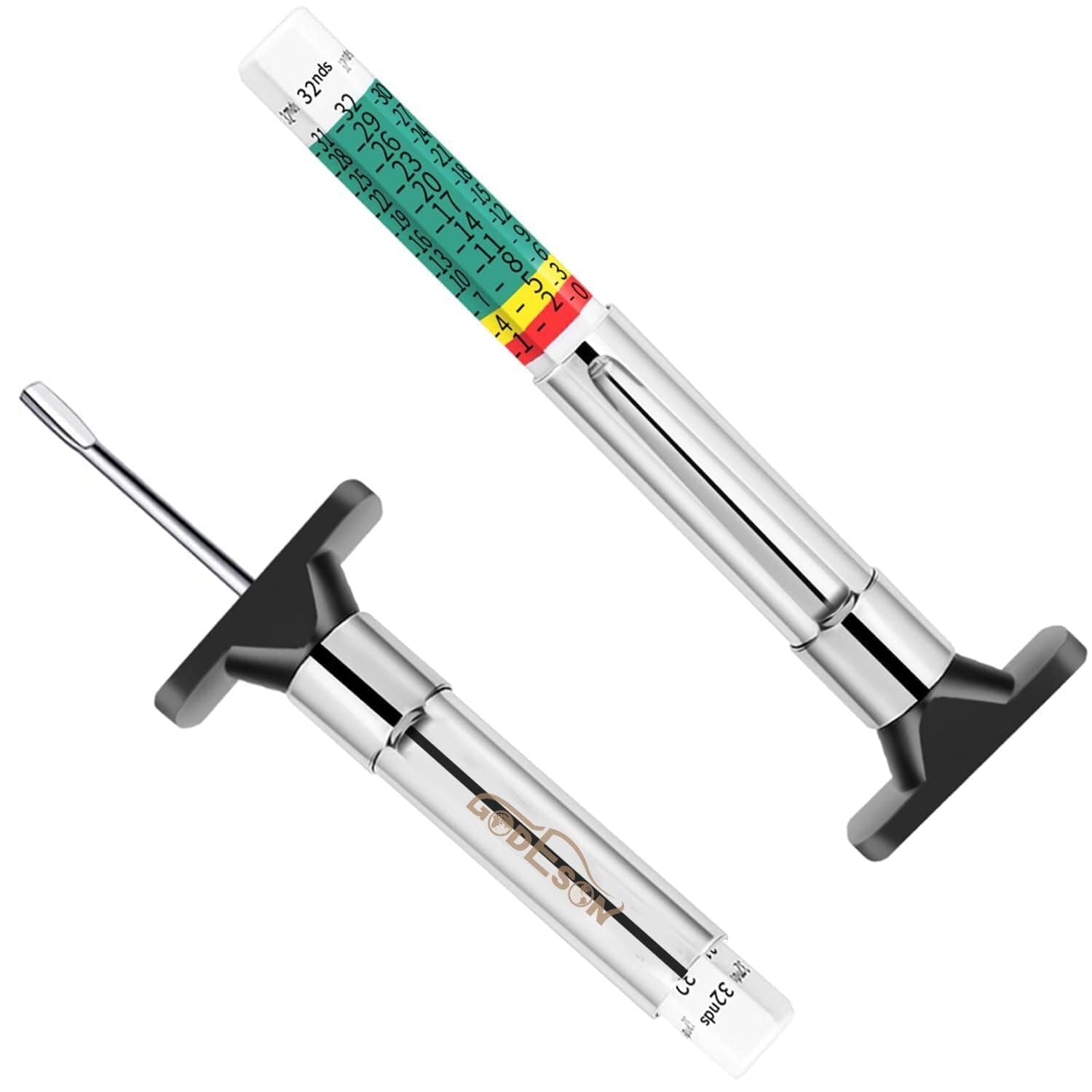 88702 Smart Color Coded Tire Tread Depth Gauge 2 pieces(Pack of 1)
