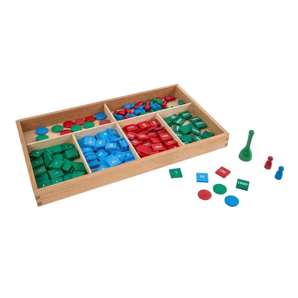 Montessori Math Materials - Stamp Game for Preschool Early Learning Tool