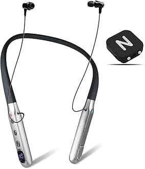 Neosonic Rechargeable Hearing Amplifier to Aid TV Watching and Conversation, Wireless Neckband Headphones for Seniors & Adults, External Microphone Noise Cancelling, Works 50 Hours Per Charge - NW10 Pro