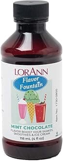 LorAnn Mint Chocolate Flavor Fountain, 4 oz Bottle