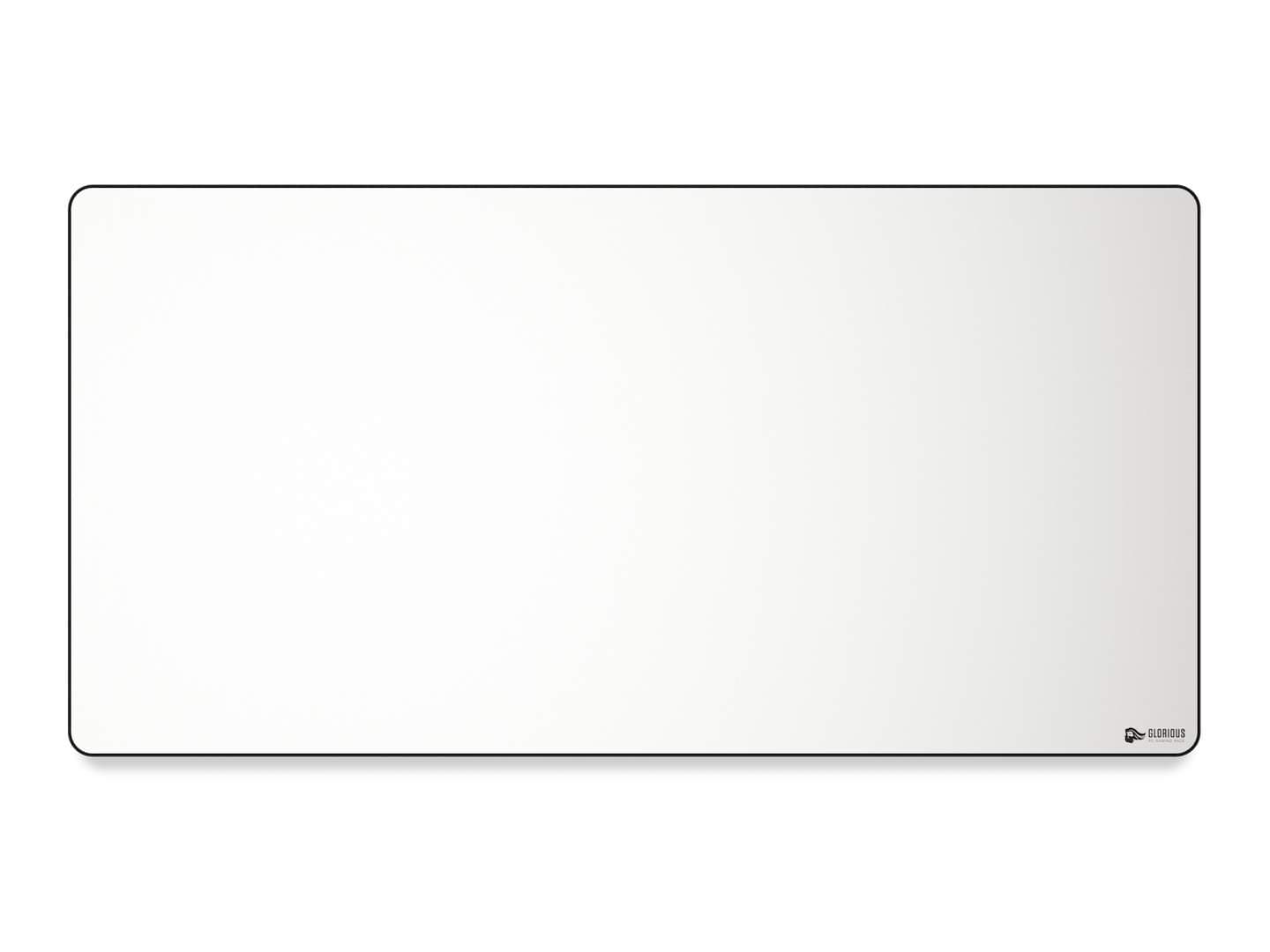 Glorious Wide Long Extended Gaming Mouse Pad with Stitched Edges, XXL(18x36-Inch), White (GW-XXL)