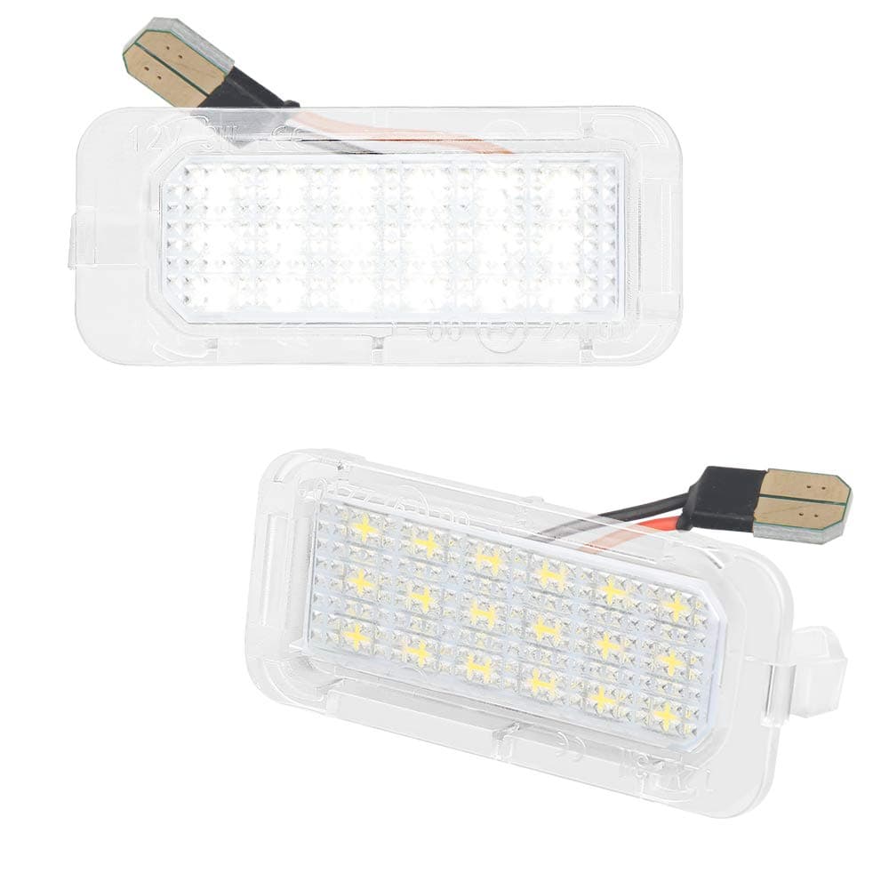 LED License Plate Light Lamp Assembly Compatible with Explorer Escape Fusion Fiesta Edge Expedition Lincoln MKC 6000K White, Pack of 2