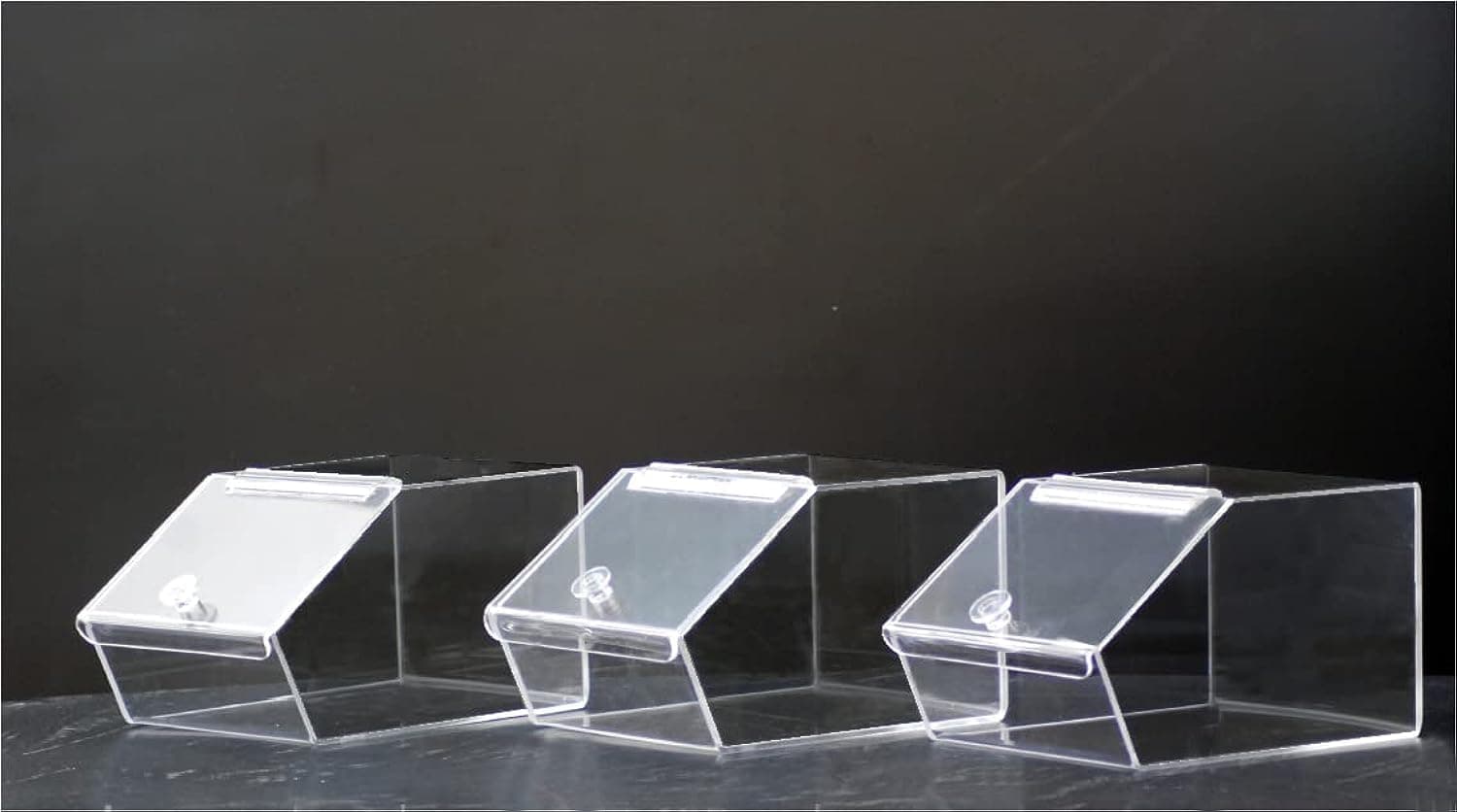 Danika's Candy Display Box (3 Pack) for Chocolate, Fruits, Vegetables, Chips, Crackers, and Dry Fruits - Useful for Refrigerator - Size: 18 cm x 25 cm x 15 cm