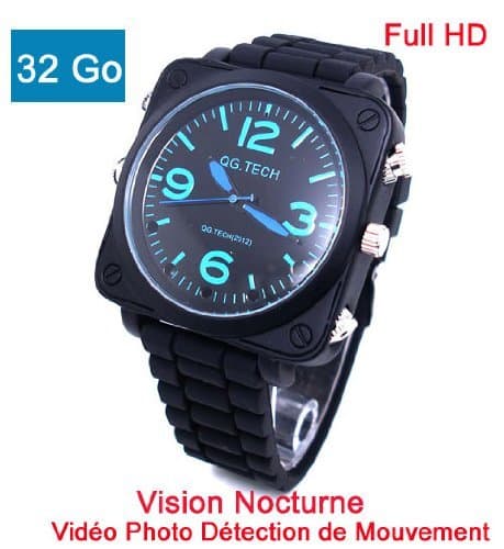 32GB Full HD 1920x1080 Hidden Night Vision Camera Clock with Motion Detection