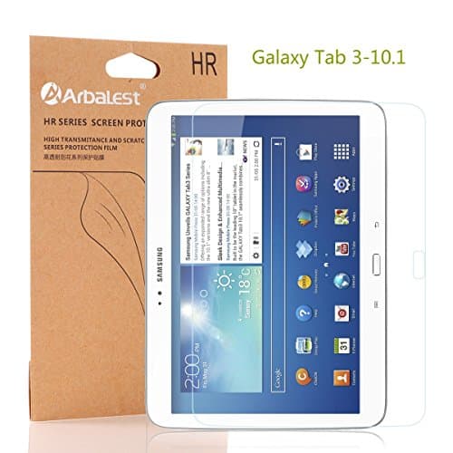 Arbalest Ultra-Clear Screen Protector for Samsung Galaxy Tab 3 10.1 inch - High Definition (HD) and Quality PET Material - [2 Pack] Smudge Resistant + Retail Packaging - Lifetime Warranty