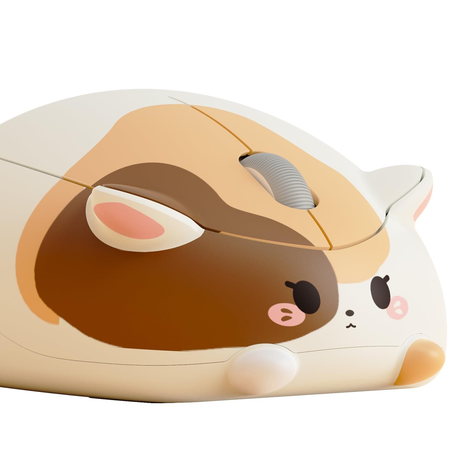 Cat Theme Wireless Gaming Mouse Calico Cat, Tri-Mode Mouse BT3.0/BT5.0/2.4G, Cute Optical Cordless Cartoon Mice for Computer/Laptop/Desktop/PC, Compatible with Mac/Win
