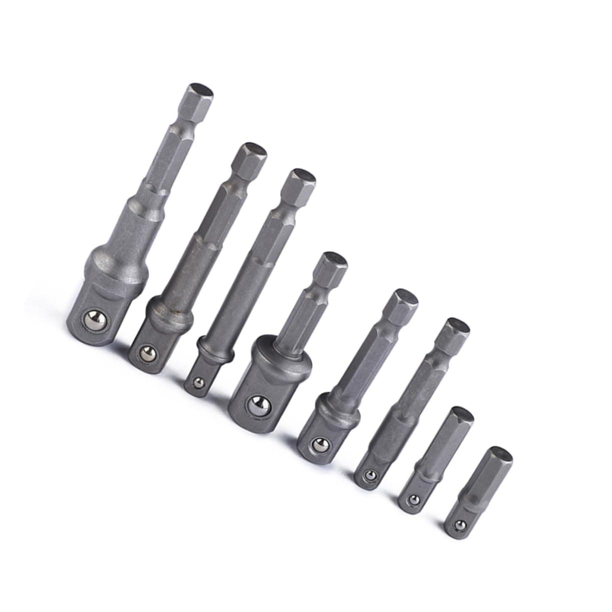 UPKOCH Square Impact Socket Extension Connector 8pcs Set Hex Socket Adaptor Power Drill Bit Adapter Hex Drill Bits Square Suite Electrical Screwdriver