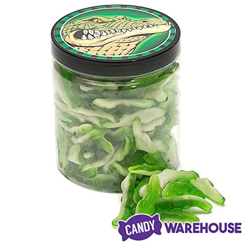Gummy Alligator Candy: 125-Piece Jar