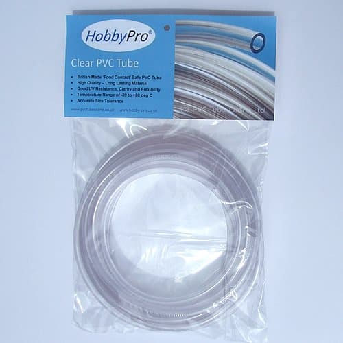 PVC Tube 3mm Internal Diameter 1/8” (2M)