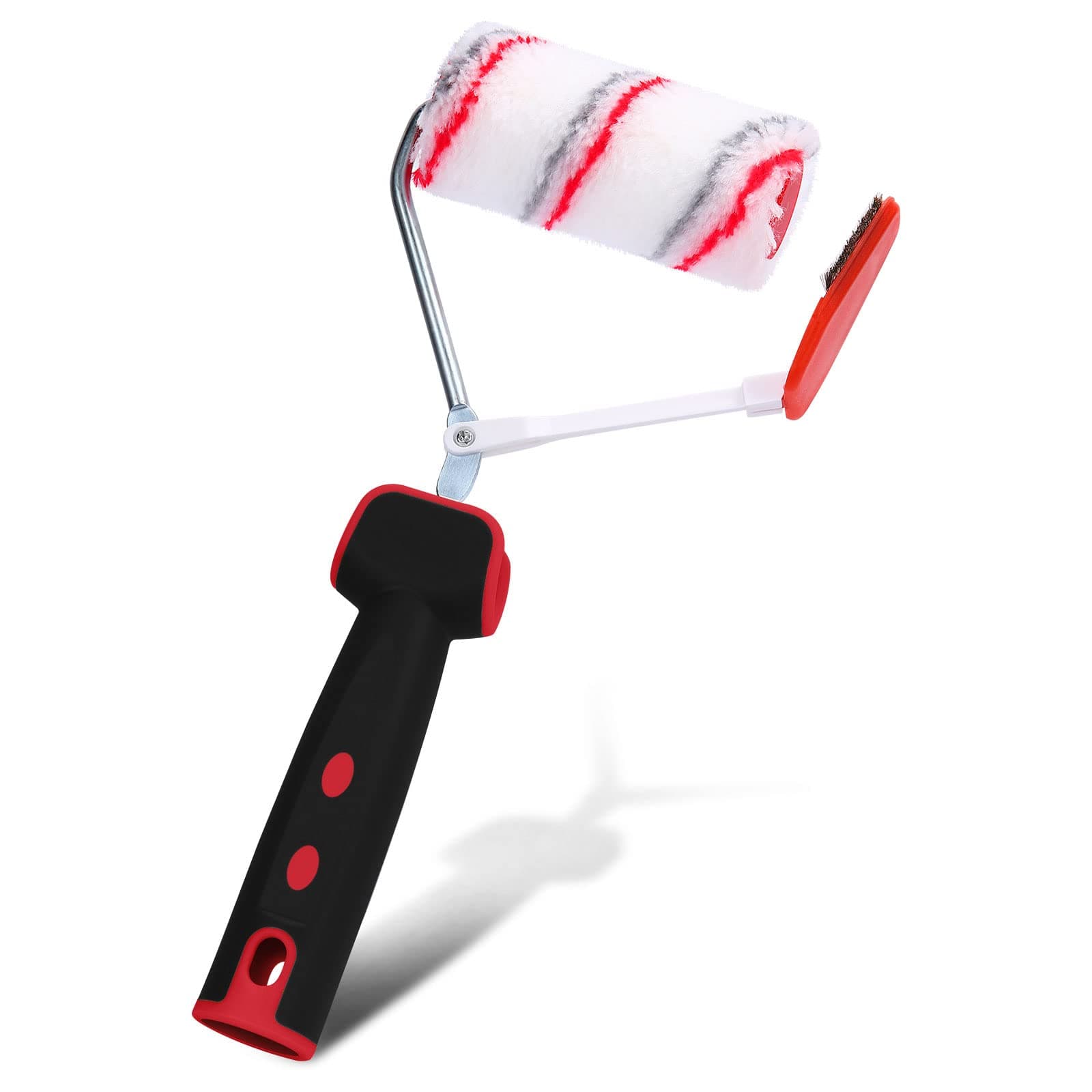 Paint Edger Roller Brush Professional Clean-Cut Trimming Roller Edge Painting Tool for Smooth Surface Without Masking Multifunctional Hand-Held Clean Edge Paint Roller for Room Wall Ceiling