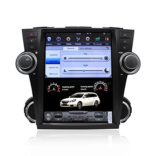 12.1"tesla style vertical screen android 6.0 Quad core 32G Car GPS radio Navigation FOR Toyota Highlander Kluger 2008-2013