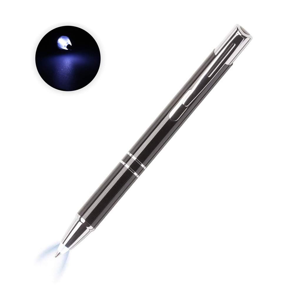 Pen with Light, Light Up Ballpoint Pen, Bright Lighted Pens for Writing in the Dark Led Light Flashlight Nurses Pen with Light Tip 1 Pack Penlight-White Light