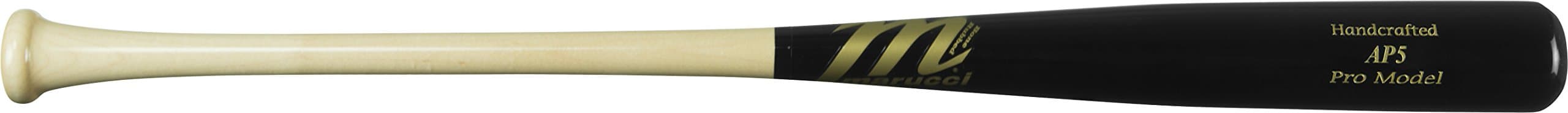 Marucci AP5 Albert Pujols Pro Model Wood Base Bat, Natural/Black, 32-Inch/30-Ounce
