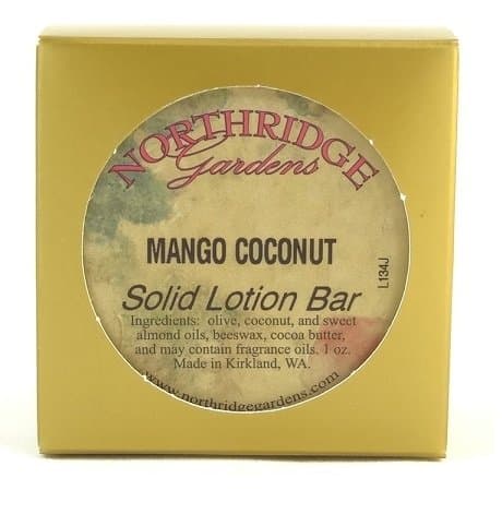 Northridge Gardens Mango Coconut Solid Lotion Bar 1 Ounces