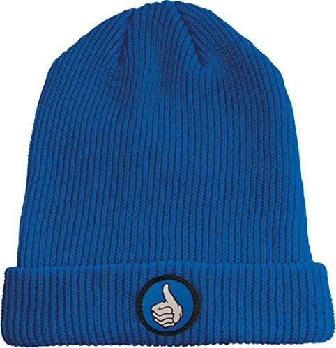 Bro Style Skateboards Thumb Patch Cuff Blue Beanie