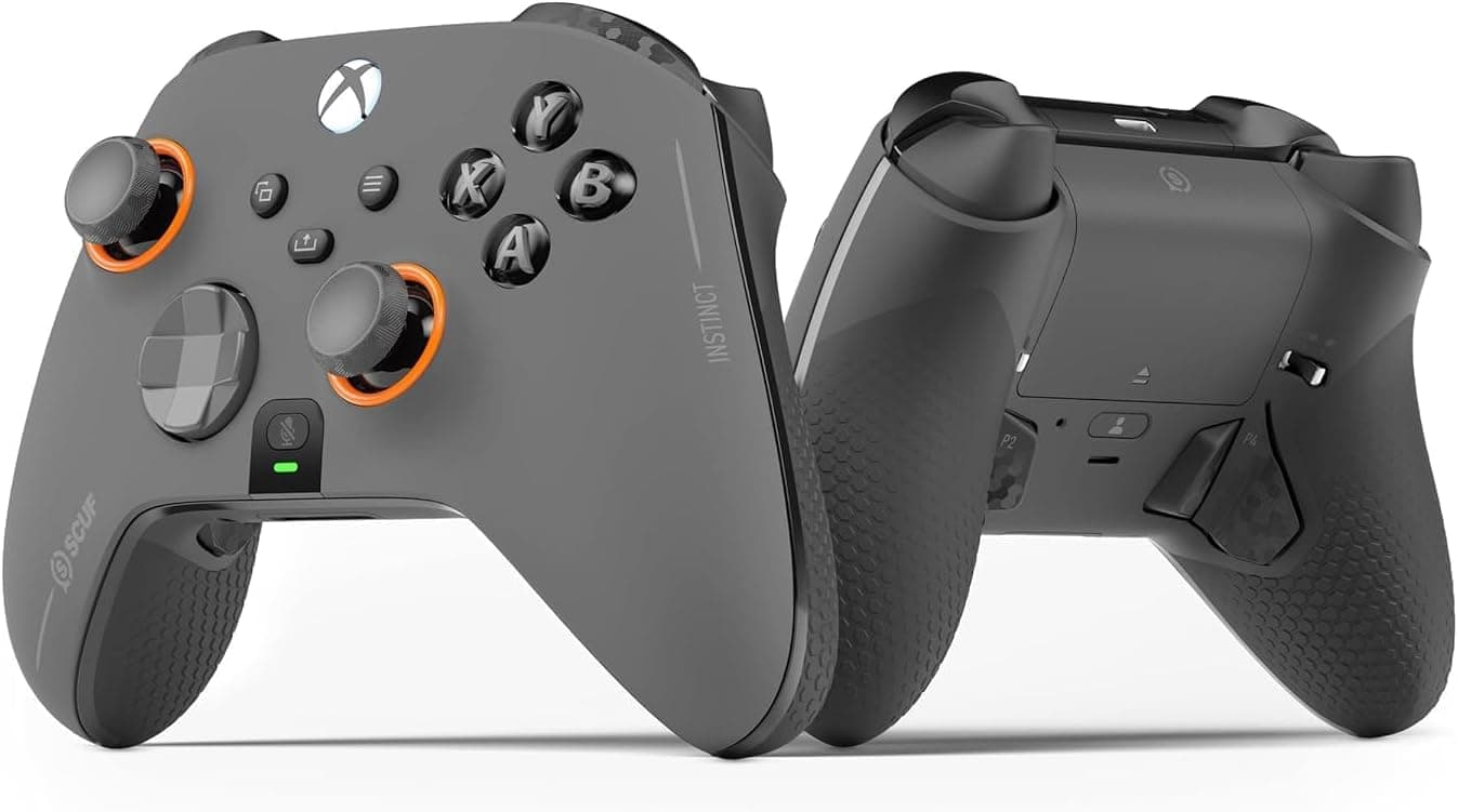 SCUF Instinct Pro Performance Series Wireless Xbox Controller - Remappable Back Paddles - Instant Triggers - Xbox Series X|S, Xbox One, PC and Mobile - Steel Grey