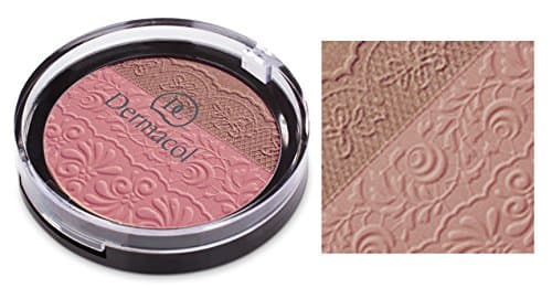 Dermacol DUO BLUSHER - Two shade Powder Blusher in Combination of Matte Appearance and Brightening Shades (No.1)
