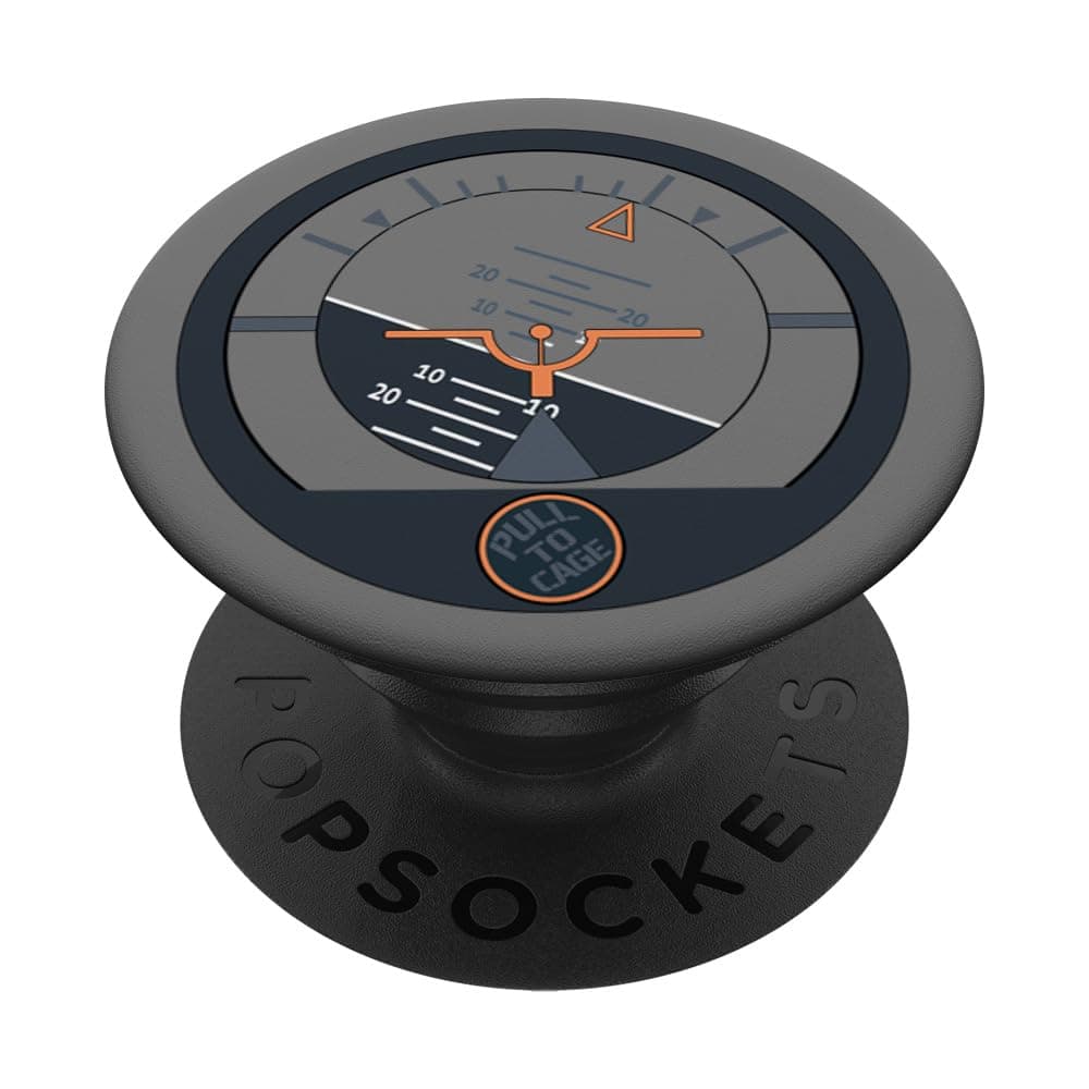 Attitude Indicator Airplane Flight Instrument Pilot Design PopSockets PopGrip: Swappable Grip for Phones & Tablets PopSockets Adhesive PopGrip