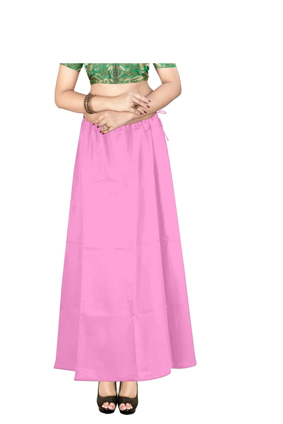 SAVAN Women's Cotton Readymade Petticoat