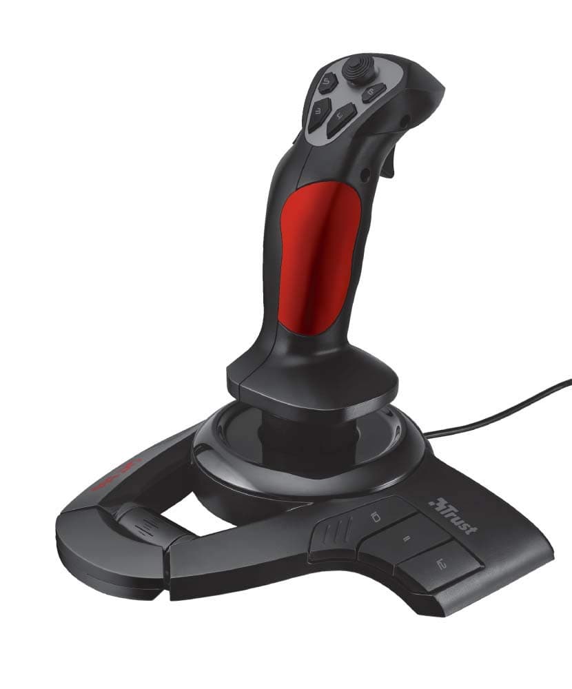 Trust Gaming GXT 555 Predator Joystick with Vibration Feedback and 12 Programmable Buttons for PC